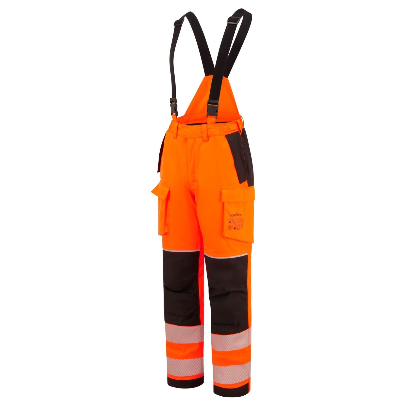 Portwest PW3 Vlamvertragend Multi-norm Winterbroek FR426 vlamvertragend Modaflame regen Hi-Vis oranje-zwart(OB)