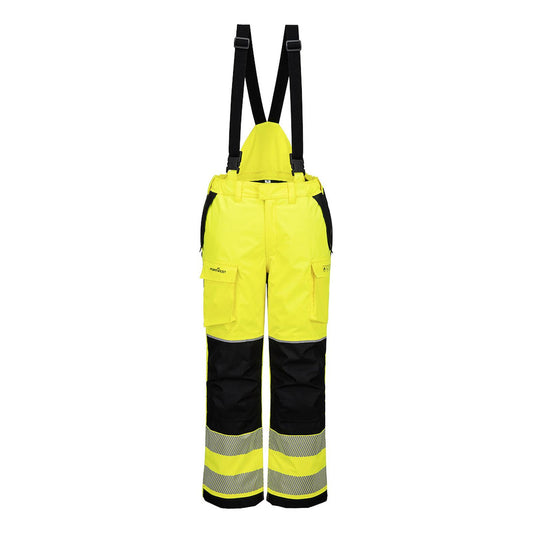 Portwest PW3 FR Winterbroek FR426 vlamvertragend Modaflame Hi-Vis geel-zwart(YB)