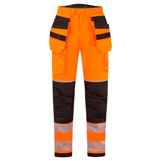 Portwest PW3 Vlamvertragend Multi-norm Winterbroek FR427 vlamvertragend Modaflame Hi-Vis holsterzakken oranje-zwart(OB)