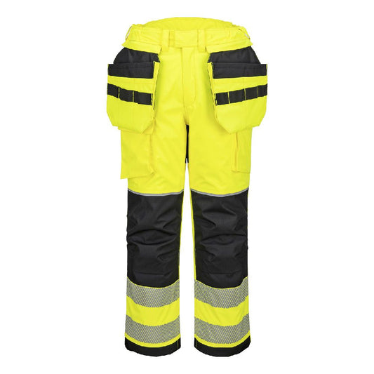 Portwest PW3 FR Winterbroek FR427 vlamvertragend Modaflame Hi-Vis holsterzakken geel-zwart(YB)