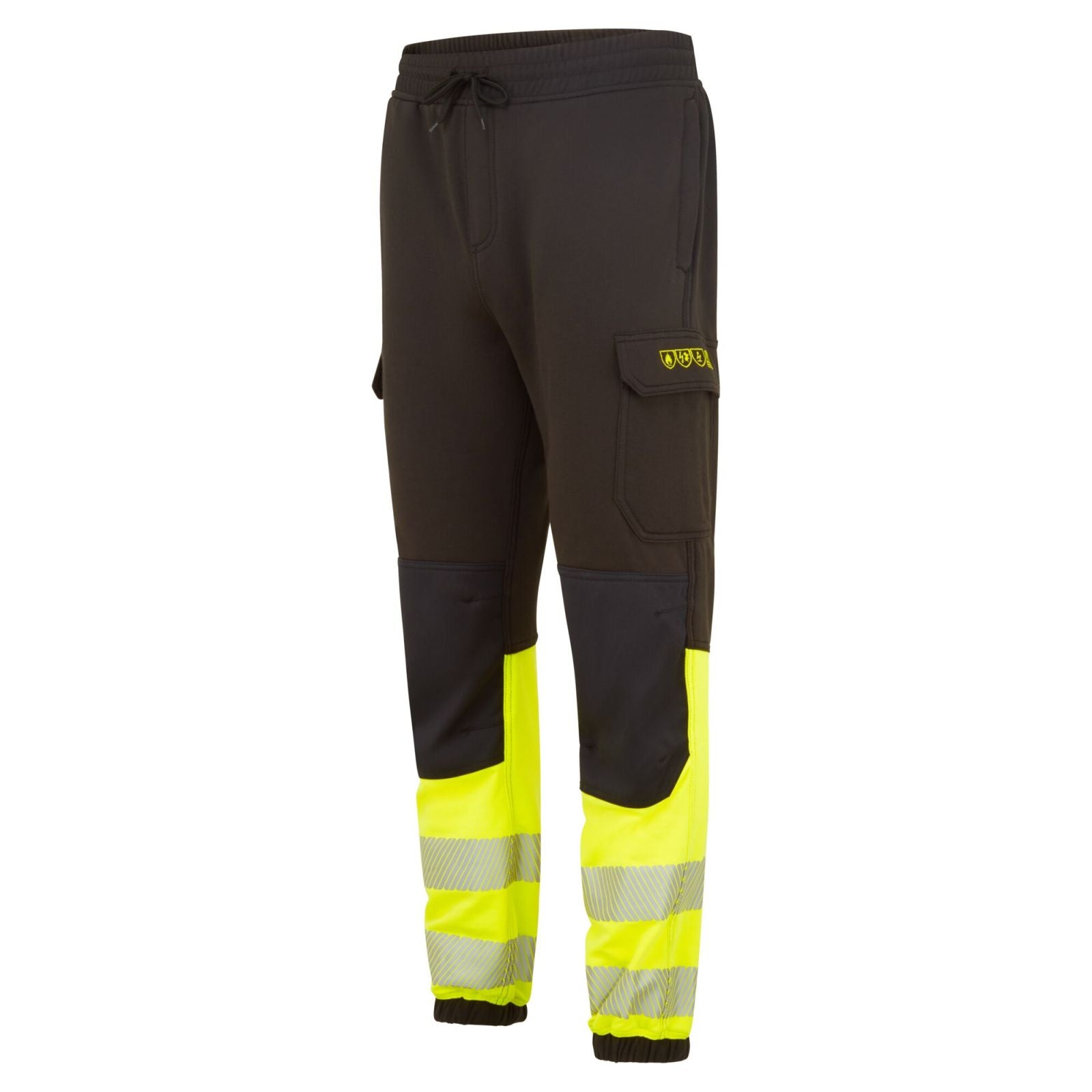 Portwest PW3 Vlamvertragend Multi-norm Jogger FR433 Hi-Vis Klasse 1 FR zwart-geel(BK)