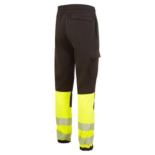 Portwest PW3 Vlamvertragend Multi-norm Jogger FR433 Hi-Vis Klasse 1 FR zwart-geel(BK)