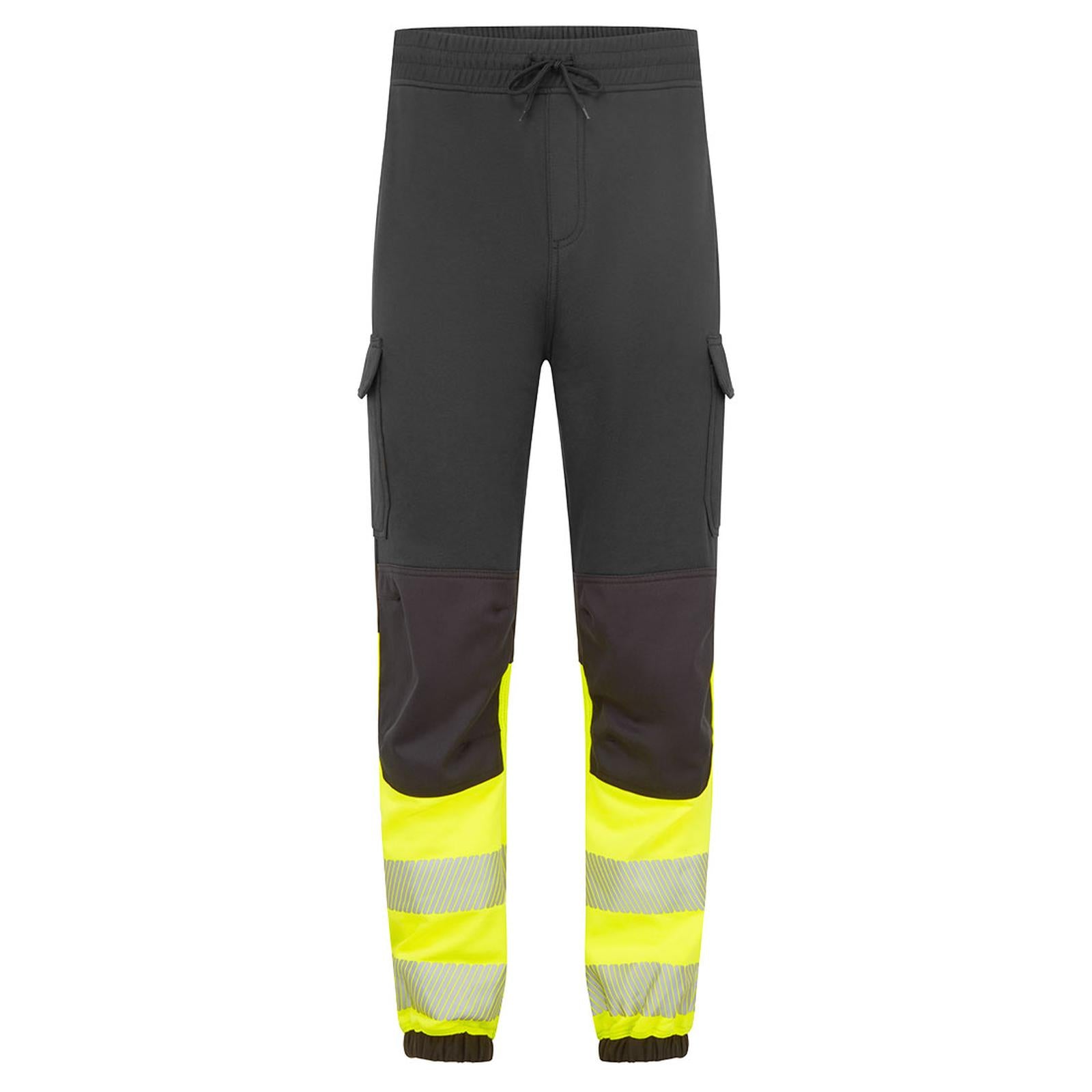 Portwest PW3 Vlamvertragend Multi-norm Jogger FR433 Hi-Vis Klasse 1 FR zwart-geel(BK)