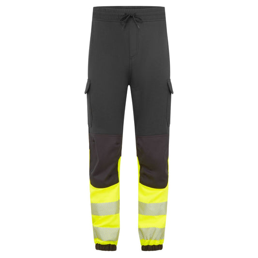 Portwest PW3 Vlamvertragend Multi-norm Jogger FR433 Hi-Vis Klasse 1 FR zwart-geel(BK)