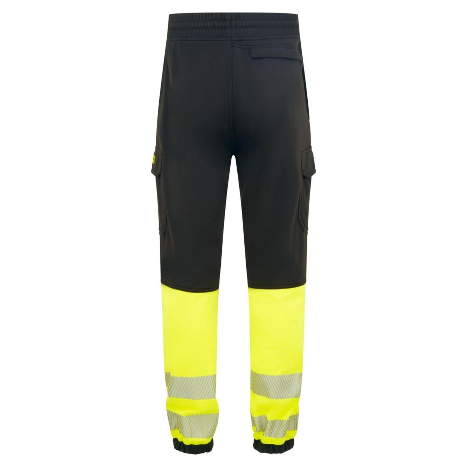 Portwest PW3 Vlamvertragend Multi-norm Jogger FR433 Hi-Vis Klasse 1 FR zwart-geel(BK)