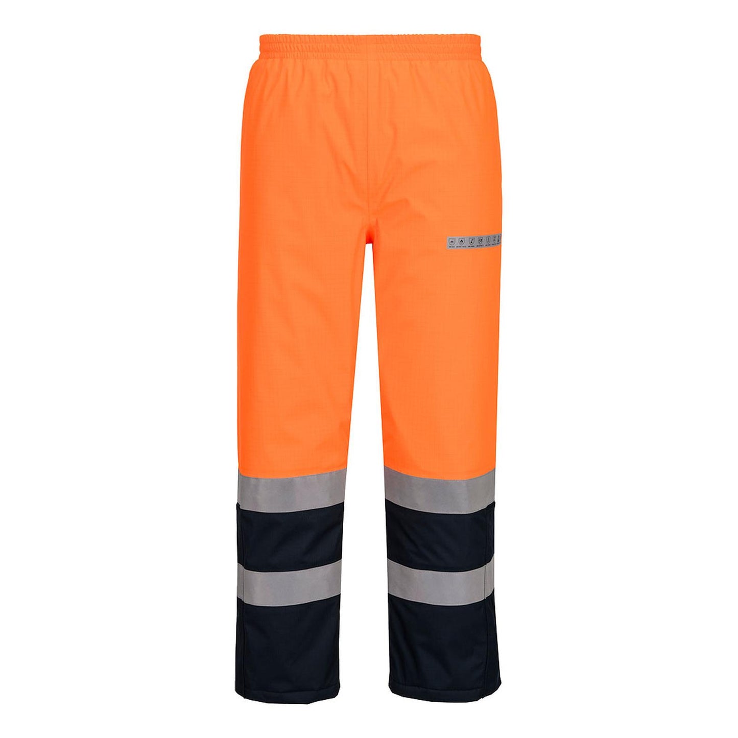 Portwest Bizflame Rain+ HV Vlamvertragend Multi-norm Winterbroek FR434 Bizflame Rain+ Hi-Vis Multi-Norm Contrast FR oranje-marineblauw(ON)