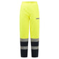 Portwest Bizflame Rain+ Vlamvertragend Multi-norm Winterbroek FR434 Hi-Vis Multinorm Contrast FR geel-marineblauw(YN)