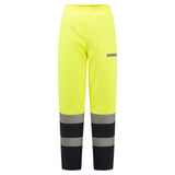 Portwest Bizflame Rain+ Vlamvertragend Multi-norm Winterbroek FR434 Hi-Vis Multinorm Contrast FR geel-marineblauw(YN)