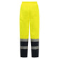 Portwest Bizflame Rain+ Vlamvertragend Multi-norm Winterbroek FR434 Hi-Vis Multinorm Contrast FR geel-marineblauw(YN)