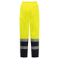 Portwest Bizflame Rain+ Vlamvertragend Multi-norm Winterbroek FR434 Hi-Vis Multinorm Contrast FR geel-marineblauw(YN)