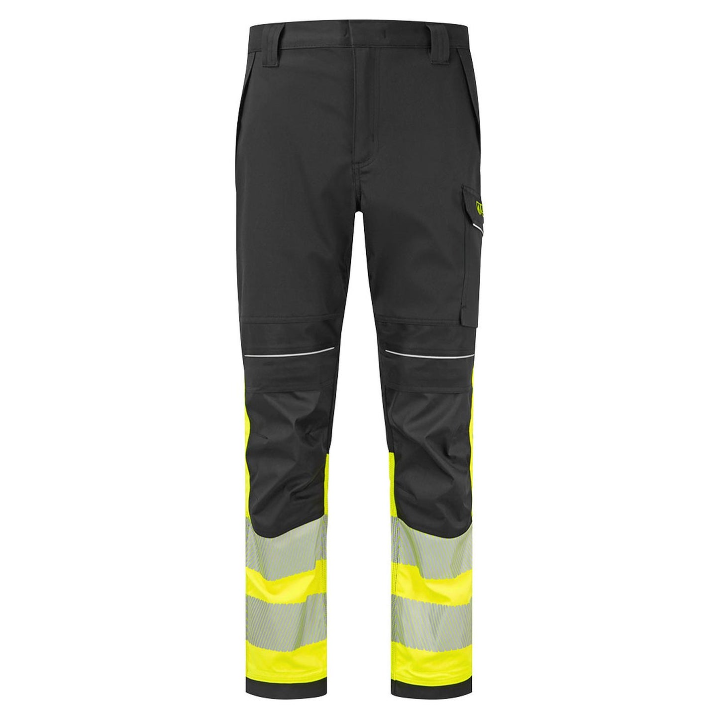 Portwest PW3 Vlamvertragend Multi-norm Werkbroek FR450 Modaflame Hi-Vis klasse 1 FR geel-zwart(YB)