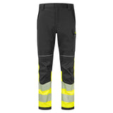 Portwest PW3 Vlamvertragend Multi-norm Werkbroek FR450 Modaflame Hi-Vis klasse 1 FR geel-zwart(YB)