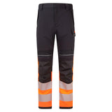 Portwest PW3 Vlamvertragend Multi-norm Werkbroek FR451 Modaflame Hi-Vis klasse 1 FR oranje-zwart(OB)