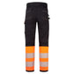 Portwest PW3 Vlamvertragend Multi-norm Werkbroek FR451 Modaflame Hi-Vis klasse 1 FR oranje-zwart(OB)