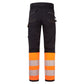 Portwest PW3 Vlamvertragend Multi-norm Werkbroek FR451 Modaflame Hi-Vis klasse 1 FR oranje-zwart(OB)