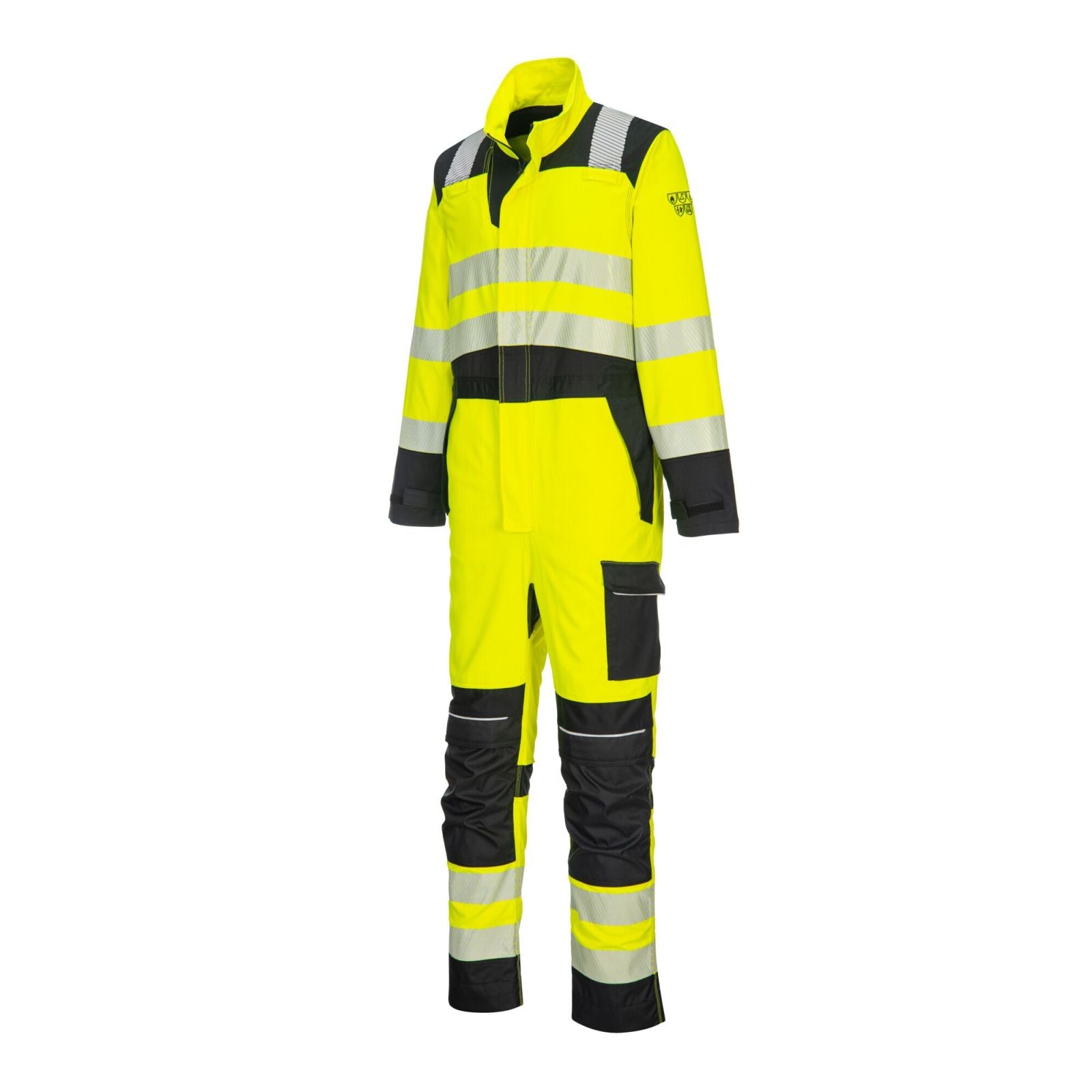 Portwest PW3 FR Coverall FR507 Hi-Vis vlamvertragend antistatisch reflectie 280gm geel-zwart(YB)