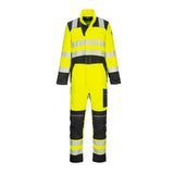 Portwest PW3 FR Coverall FR507 Hi-Vis vlamvertragend antistatisch reflectie 280gm geel-zwart(YB)