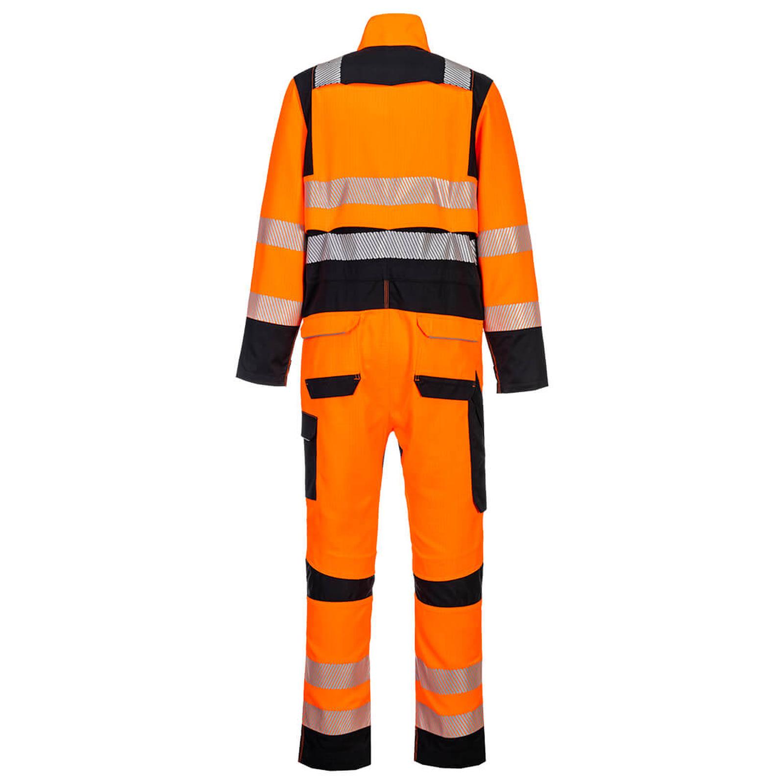 Portwest PW3 FR Overall FR509 vlamvertragend HVO antistatisch HiVis oranje-zwart(OB)