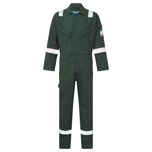 Portwest Bizflame Plus FR Overall FR50 vlamvertragend antistatische 350gr lasbescherming klasse 2 groen(GN)