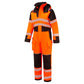 Portwest PW3 Vlamvertragend Multi-norm Winteroverall FR516 Modaflame regen + Hi-Vis Multi-Norm vlamvertragend oranje-zwart(OB)