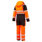 Portwest PW3 Vlamvertragend Multi-norm Winteroverall FR516 Modaflame regen + Hi-Vis Multi-Norm vlamvertragend oranje-zwart(OB)