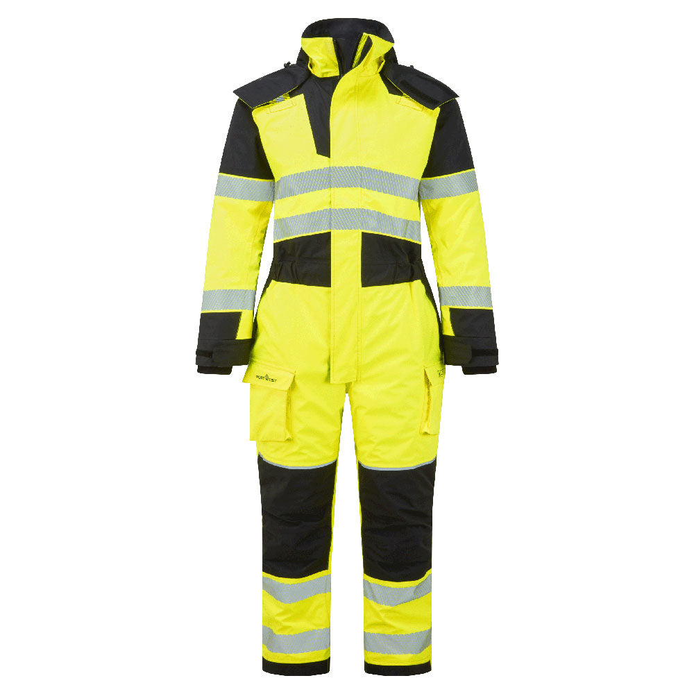 Portwest PW3 FR Winteroverall FR516 vlamvertragend Modaflame Hi-Vis geel-zwart(YB)
