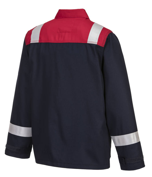Portwest Bizflame Plus Jassen FR55 Vlamvertragend- antistatisch marineblauw-rood(NA)