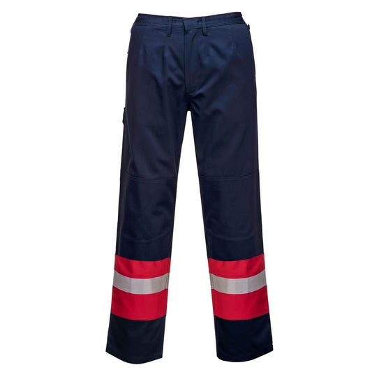 Portwest Bizflame Broeken FR56 Vlamvertragend marineblauw-rood(NA)