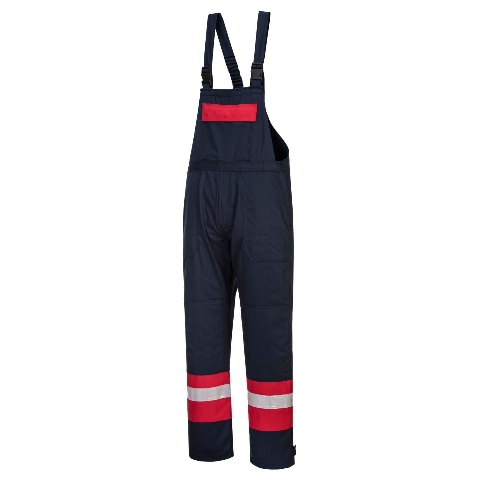 Portwest Bizflame Plus Am. Overalls FR57 Vlamvertragend- antistatisch marineblauw-rood(NA)