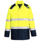 Portwest Bizflame Multi-Hazard Jack FR605 Light Arc Hi-Vis Regen+ vlamboog geel-marineblauw(YN)