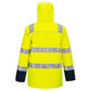 Portwest Bizflame Multi-Hazard Jack FR605 Light Arc Hi-Vis Regen+ vlamboog geel-marineblauw(YN)