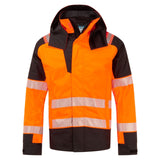 Portwest PW3 Vlamvertragend Multi-norm Winterjas FR606 vlamvertragend Modaflame regen Hi-Vis oranje-zwart(OB)