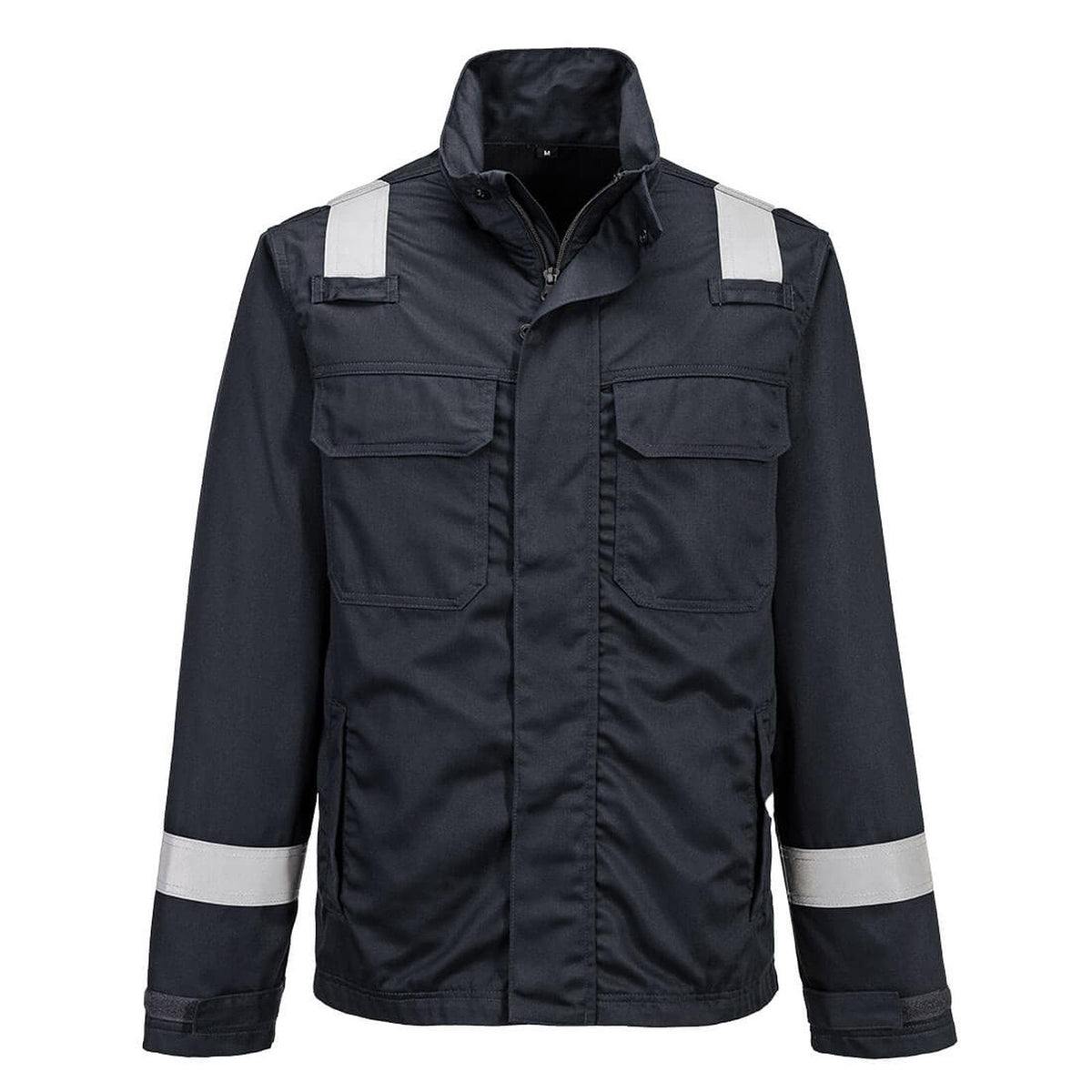 Portwest Bizflame Work Vlamvertragend Multi-norm Jack FR609 Vlamvertragend Chemicaliënwerend zwart(BK)