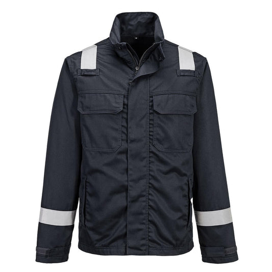 Portwest Bizflame Work Vlamvertragend Multi-norm Jack FR609 Vlamvertragend Chemicaliënwerend zwart(BK)