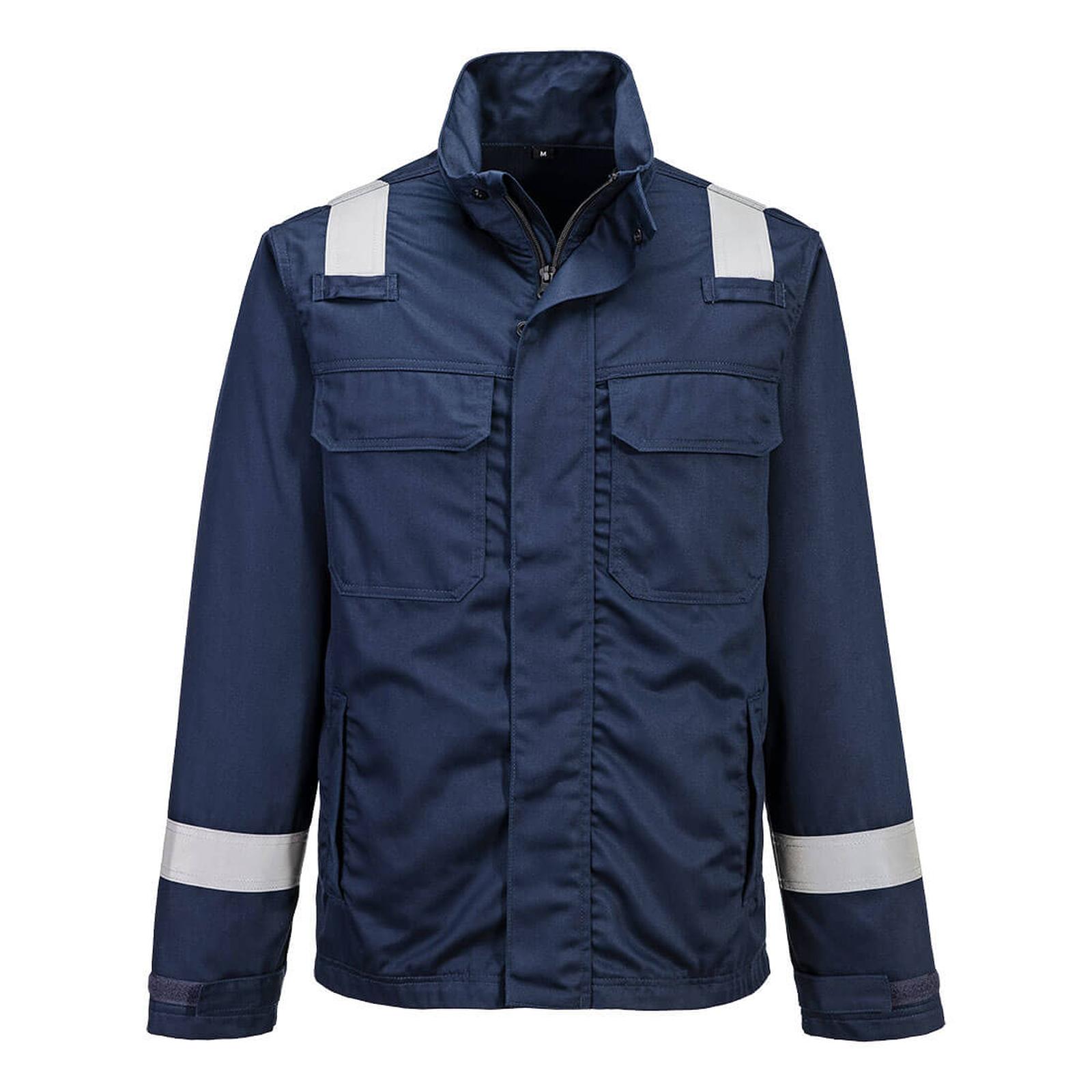 Portwest Jas FR609 stralingswarmte convectie contacthitte Klasse 2 lasbescherming marineblauw(NA)