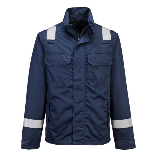 Portwest Jas FR609 stralingswarmte convectie contacthitte Klasse 2 lasbescherming marineblauw(NA)