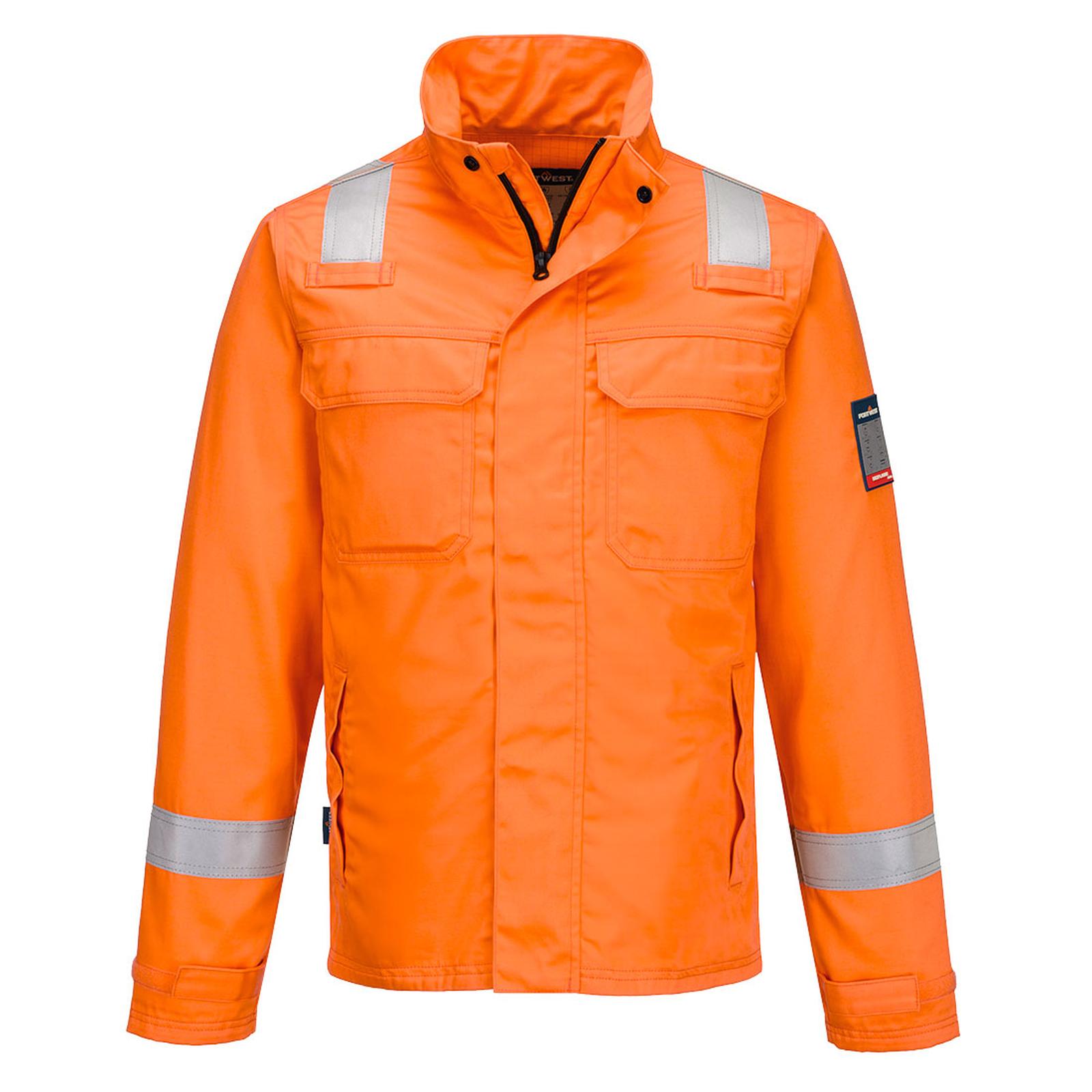 Portwest Bizflame Work Vlamvertragend Multi-norm Jack FR609 Chemicaliënwerend oranje(OR)
