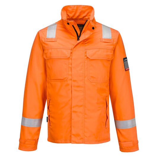 Portwest Bizflame Work Vlamvertragend Multi-norm Jack FR609 Chemicaliënwerend oranje(OR)