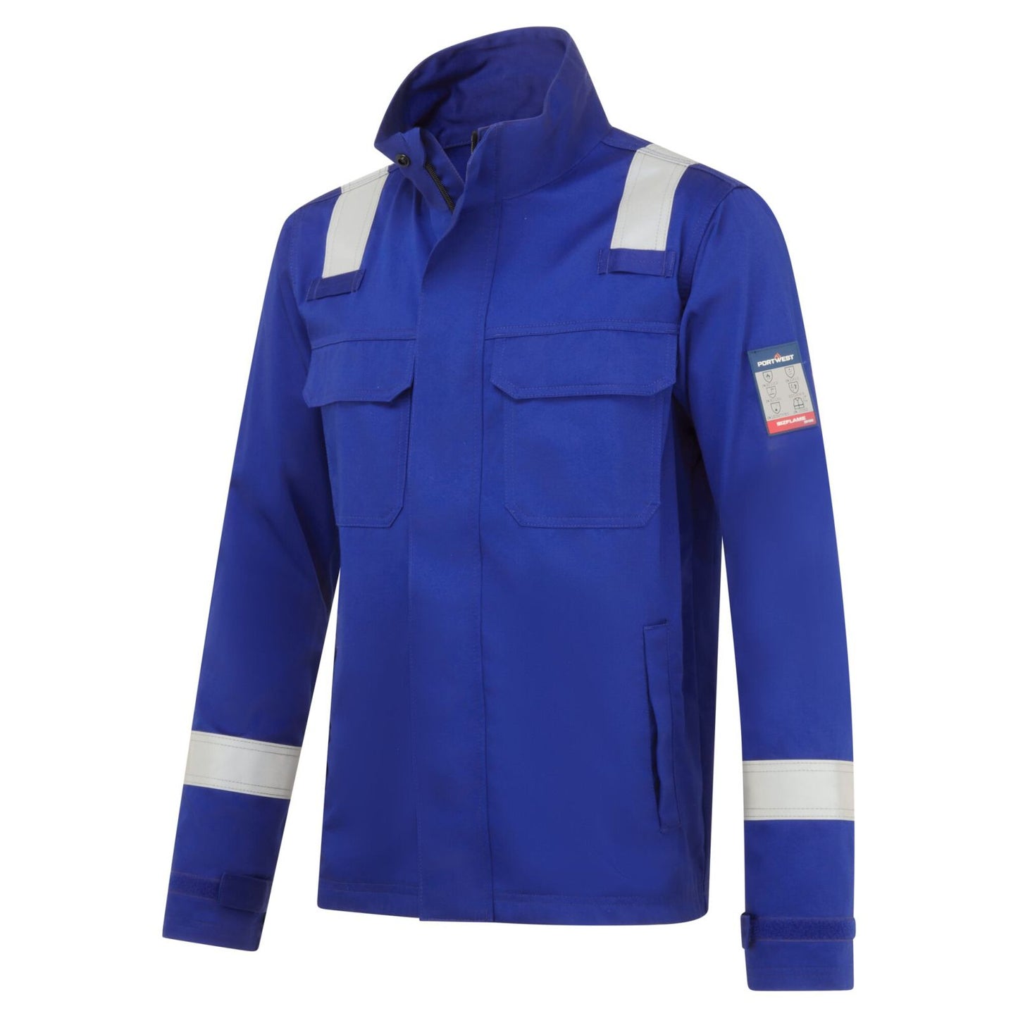 Portwest Bizflame Work Vlamvertragend Multi-norm Jack FR609 vlamvertragend chemicaliënwerend koningsblauw(RB)