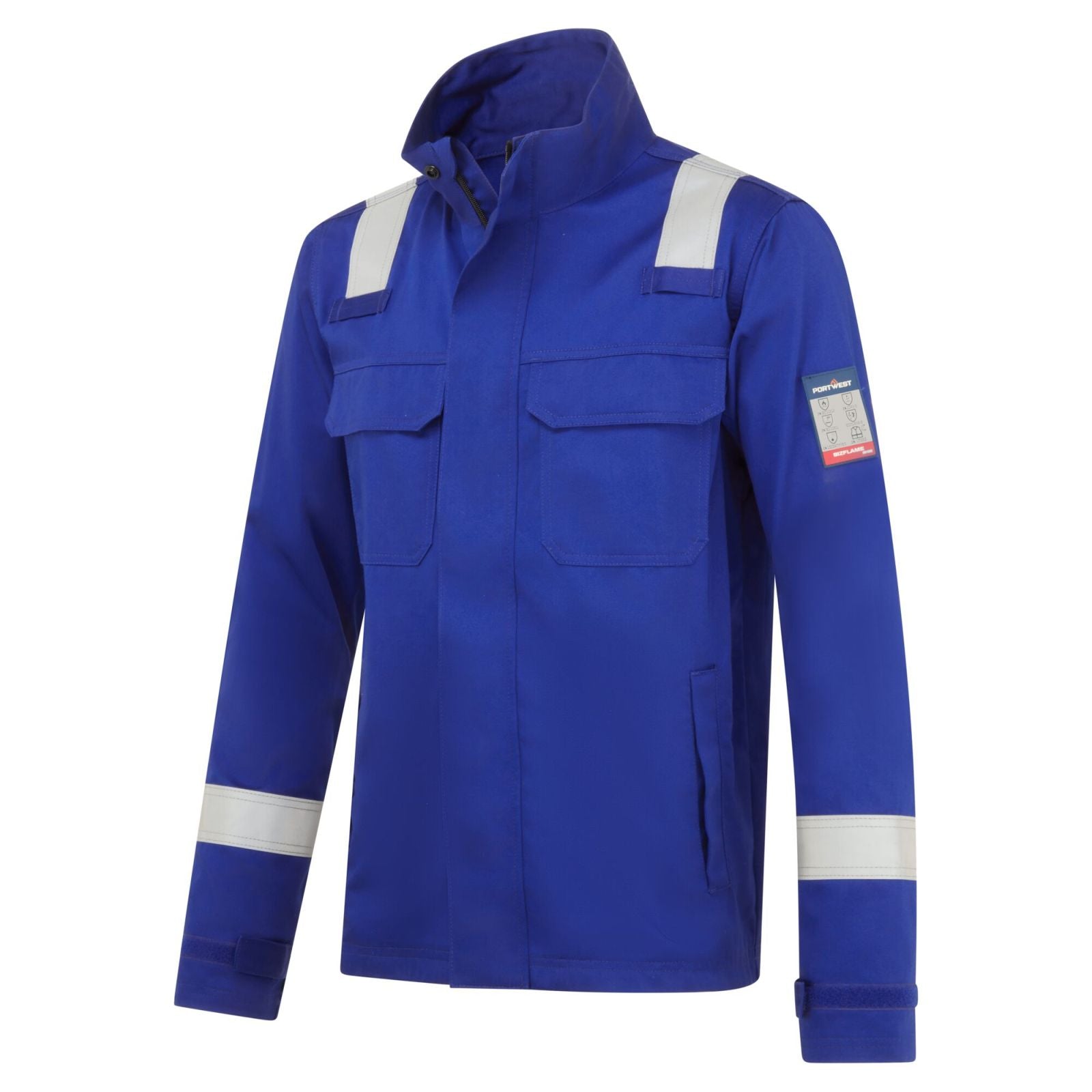 Portwest Bizflame Work Vlamvertragend Multi-norm Jack FR609 vlamvertragend chemicaliënwerend koningsblauw(RB)