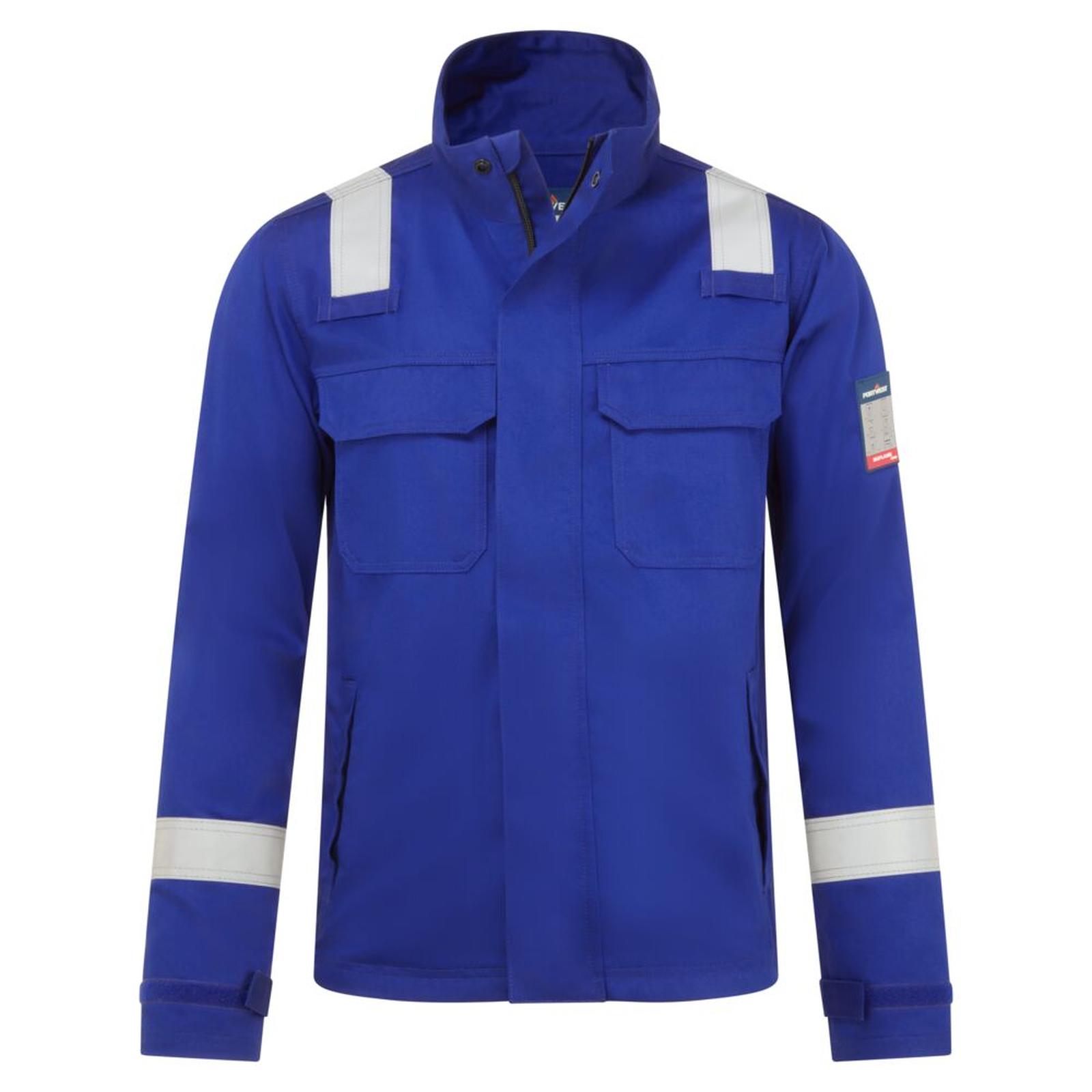 Portwest Bizflame Work Vlamvertragend Multi-norm Jack FR609 vlamvertragend chemicaliënwerend koningsblauw(RB)