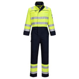 Portwest Bizflame Overalls FR60 Multinorm HiVis geel-marineblauw(YN)