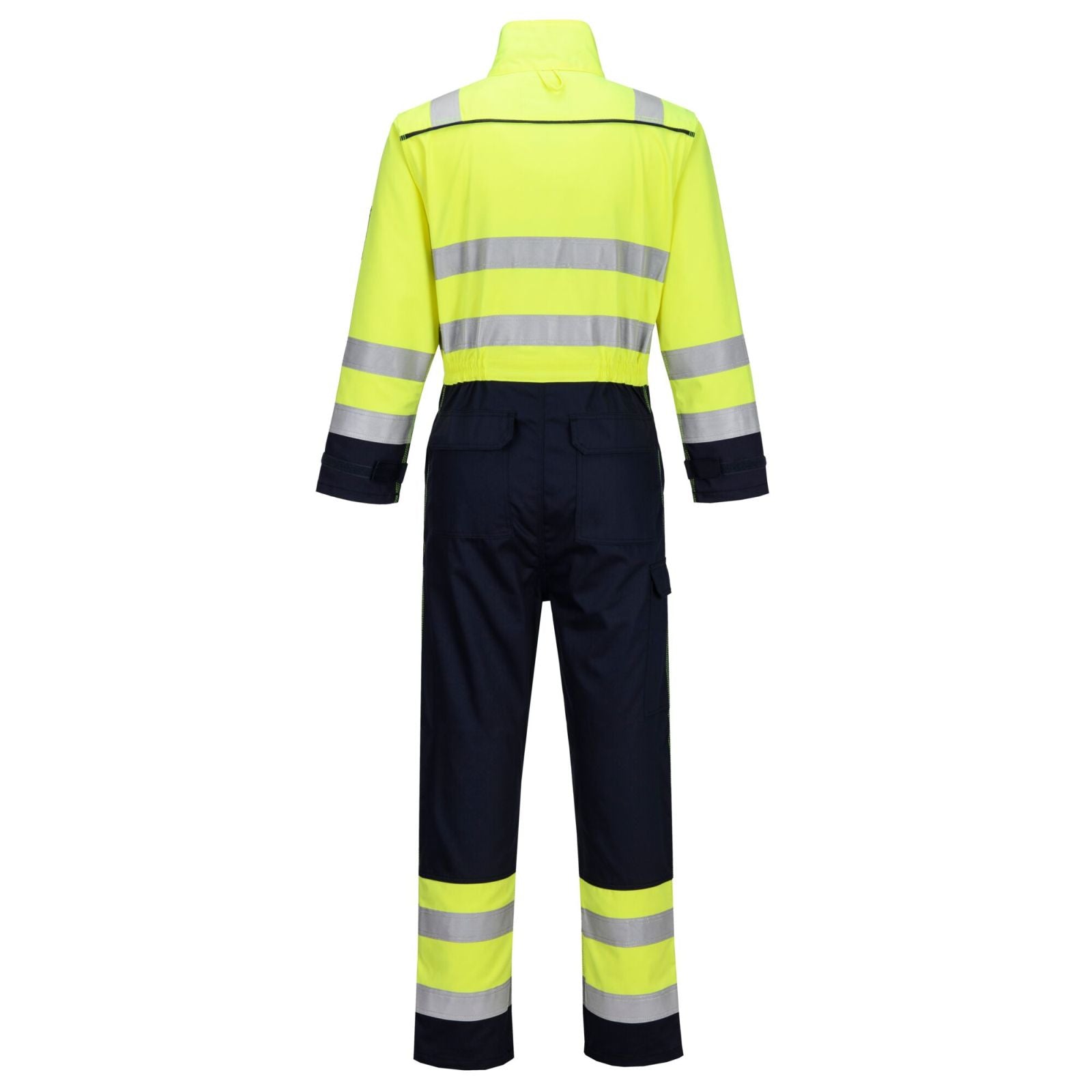 Portwest Bizflame Overalls FR60 Multinorm HiVis geel-marineblauw(YN)