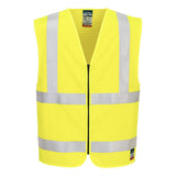 Portwest Bizflame Vest HV Vlamvertragend Multi-norm Veiligheidsvest FR615 Bizflame Hi-Vis FR rits geel(YE)
