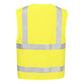 Portwest Bizflame Vest HV Vlamvertragend Multi-norm Veiligheidsvest FR615 Bizflame Hi-Vis FR rits geel(YE)