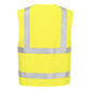 Portwest Bizflame Vest HV Vlamvertragend Multi-norm Veiligheidsvest FR615 Bizflame Hi-Vis FR rits geel(YE)