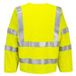Portwest Bizflame Vest HV Vlamvertragend Multi-norm Veiligheidsvest FR616 Bizflame Hi-Vis FR lange mouwen rits geel(YE)
