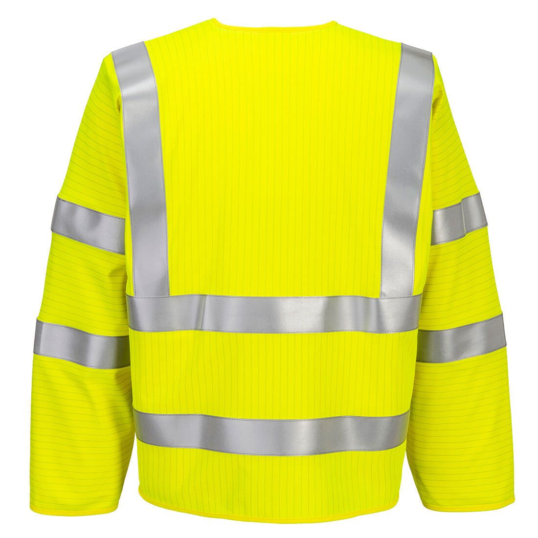 Portwest Bizflame Vest HV Vlamvertragend Multi-norm Veiligheidsvest FR616 Bizflame Hi-Vis FR lange mouwen rits geel(YE)