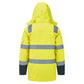 Portwest Bizflame Rain+ Winterjack FR617 Hi-Vis Multi-Norm Contrast FR geel-marineblauw(YN)