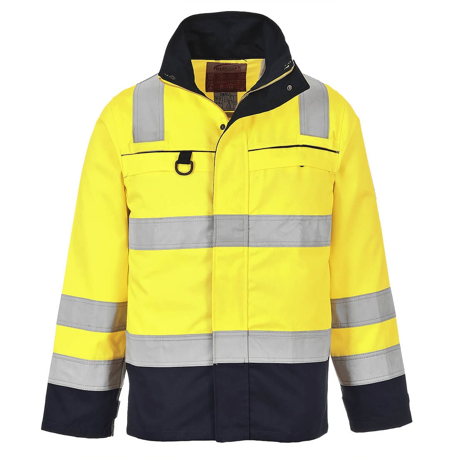 Portwest Bizflame Jassen FR61 Multinorm HiVis geel-marineblauw(YN)